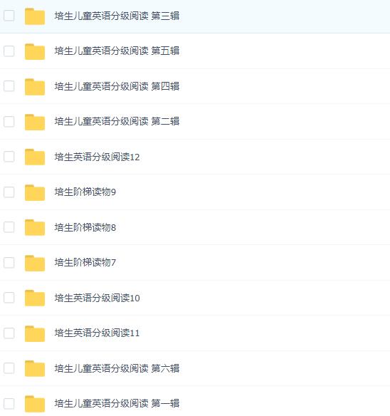 培生兒童英語分級讀物第1-12級mp3音頻網(wǎng)盤資源下載