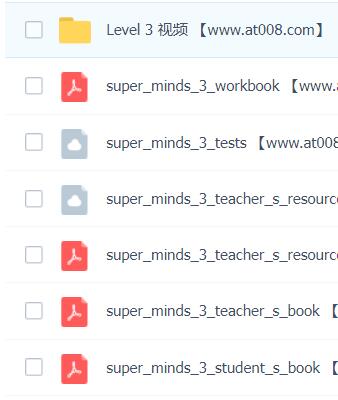 劍橋少兒英語Super Minds Level3全套電子書+音頻+視頻百度云免費(fèi)下載